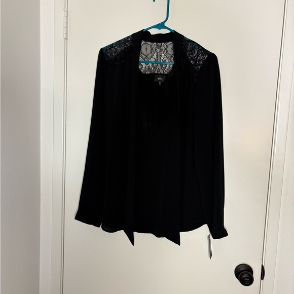 Mossimo Supply Co. Tops - Mossimo Supply Co Black Asymmetrical Blouse